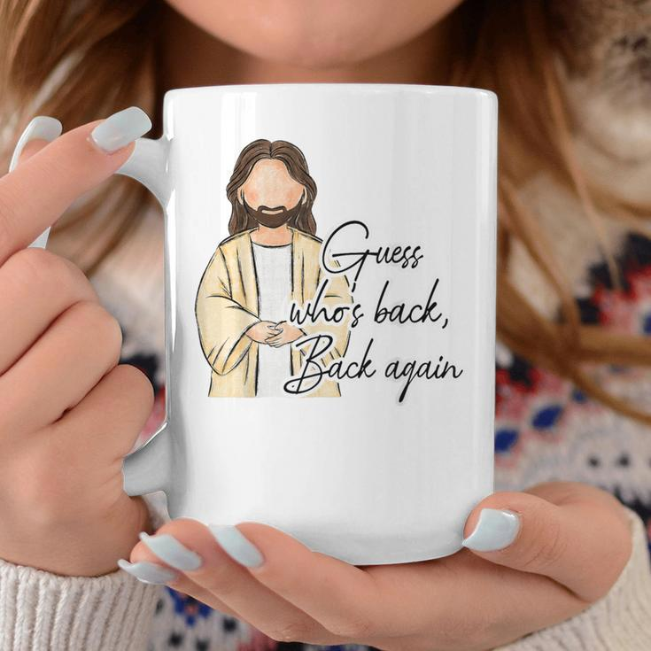 Guess Whos Back Easter Day Jesus Christian Faith Women Coffee Mug Unique Gifts