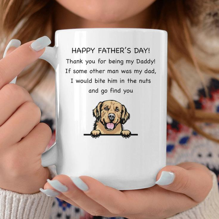 Happy Father's Day Thank You For Being My Daddy Dog Lovers Coffee Mug Unique Gifts