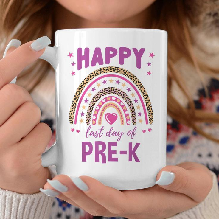 Happy Last Day Of Pre-K Leopard Rainbow Coffee Mug Unique Gifts