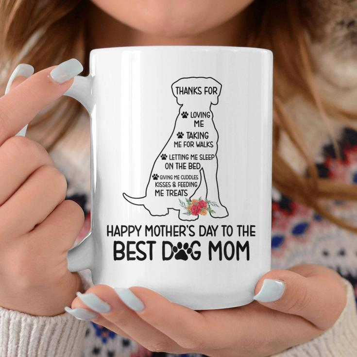Happy Mother's Day To The Best Dog Mom Dog Lover Coffee Mug Funny Gifts