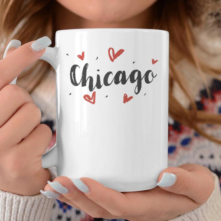 I Heart Chicago Illinois Cute Love Hearts Coffee Mug Unique Gifts