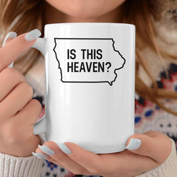 Is This Heaven Iowa State Map Quote Coffee Mug Unique Gifts
