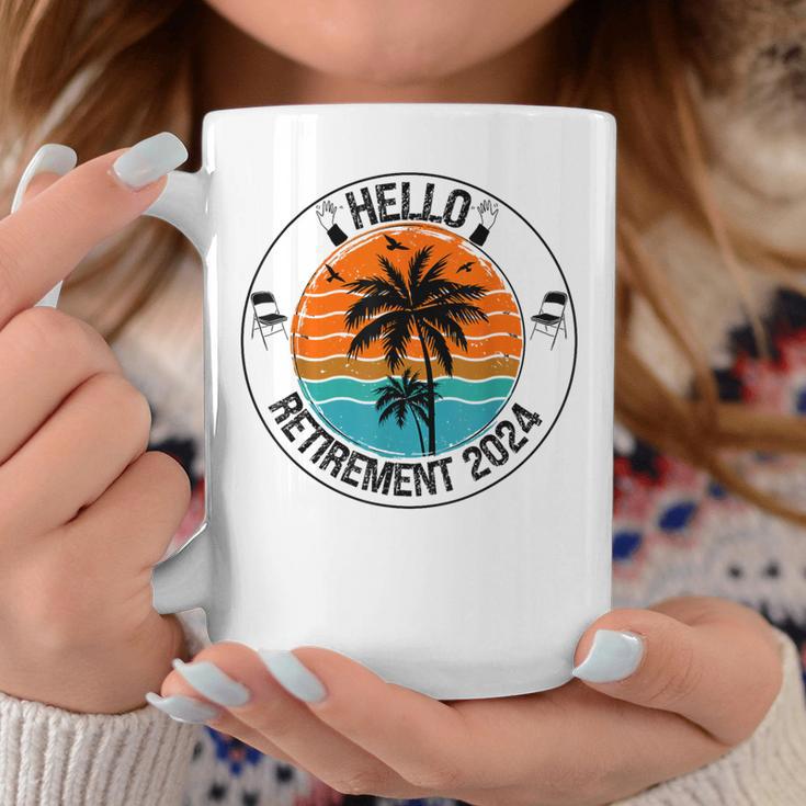 Hello Retirement 2024 Retired Squad Party Coworker Women Coffee Mug Unique Gifts