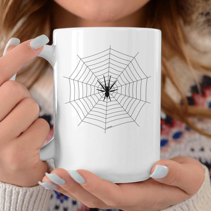 Herren Tassen mit Spinnennetz-Print, Weiß, Trendy Design Lustige Geschenke