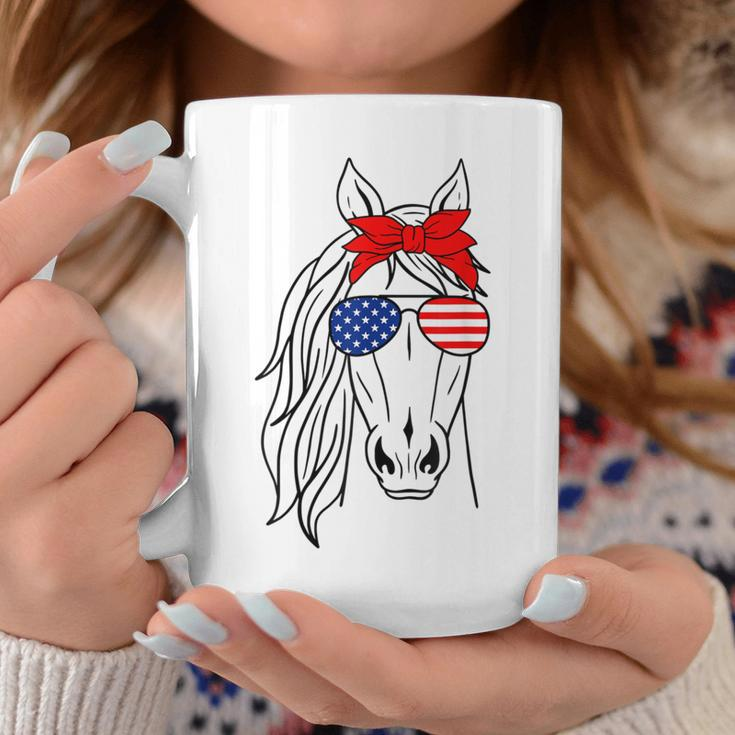 Horse 4Th Of July Bandana For Horseback Riding Horse Lover Coffee Mug Unique Gifts