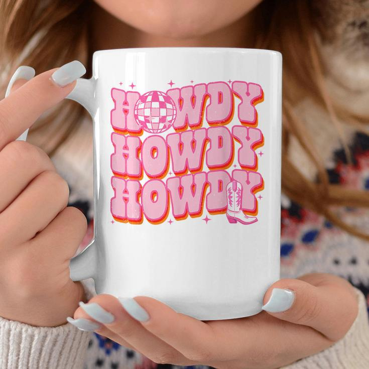 Howdy Southern Western Girl Country Rodeo Pink Cowgirl Women Coffee Mug Funny Gifts