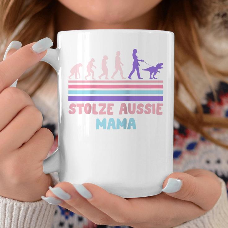 Hundemama Stolze Aussie Mama Australian Shepherd Besitzerin Raglan Tassen Lustige Geschenke