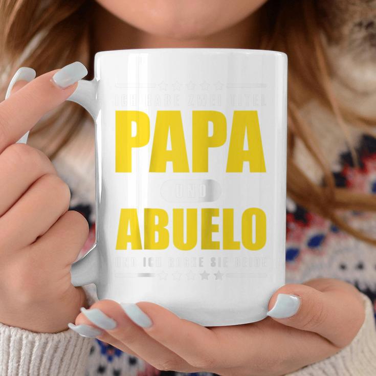 Ich Habe Zwei Titel Papa Und Abuelo Opa Spanien Raglan Tassen Lustige Geschenke