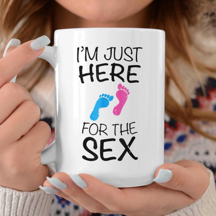 I'm Just Here For The Sex Gender Reveal Family Coffee Mug Unique Gifts