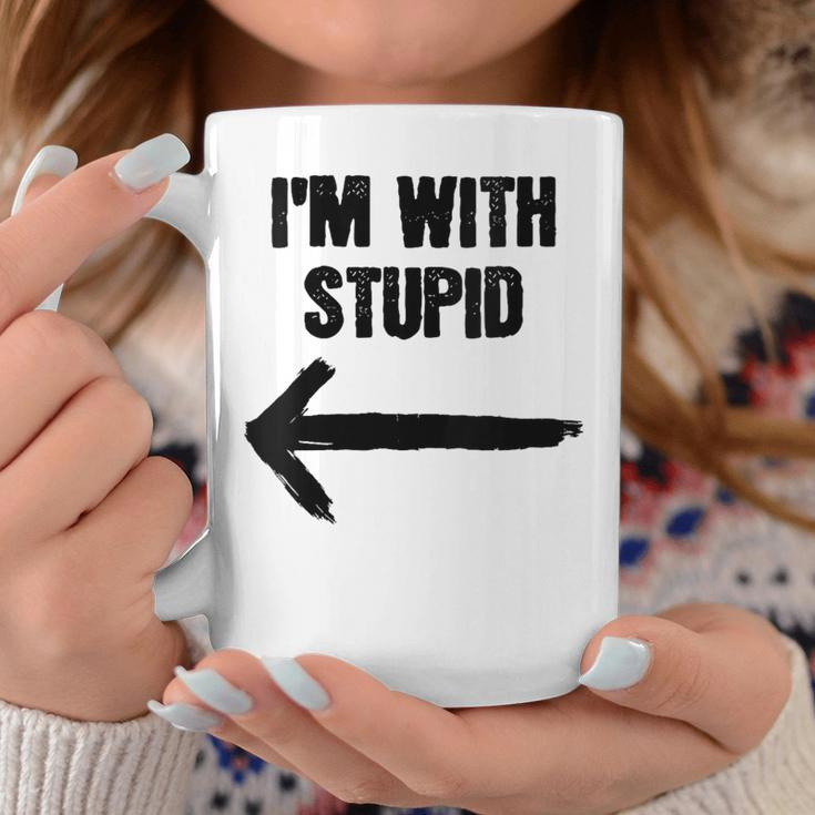 I'm With Stupid Right Arrow Coffee Mug Unique Gifts