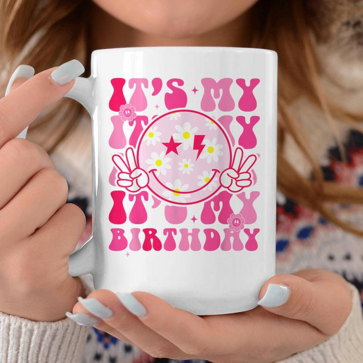 It's My Birthday Ns Girls Kid Bday Flower Groovy Coffee Mug Funny Gifts