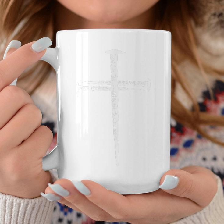 Jesus Cross Three Nails Christian Vintage Coffee Mug Unique Gifts