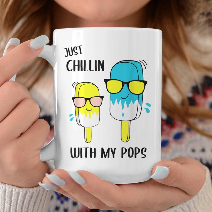 Just Chillin With My Pops Creamsicle Popsicle Coffee Mug Unique Gifts