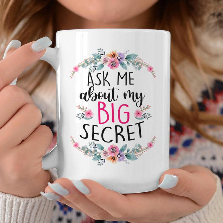 Kids Ask Me About My Big Secret Big Sister Baby Reveal Girl Coffee Mug Unique Gifts