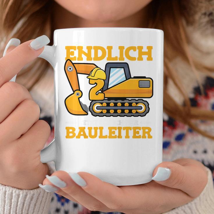 Kinder Endlich 2 Jetzt Bin Ich Der Bauleiter 2Nd Birthday Party Tassen Lustige Geschenke