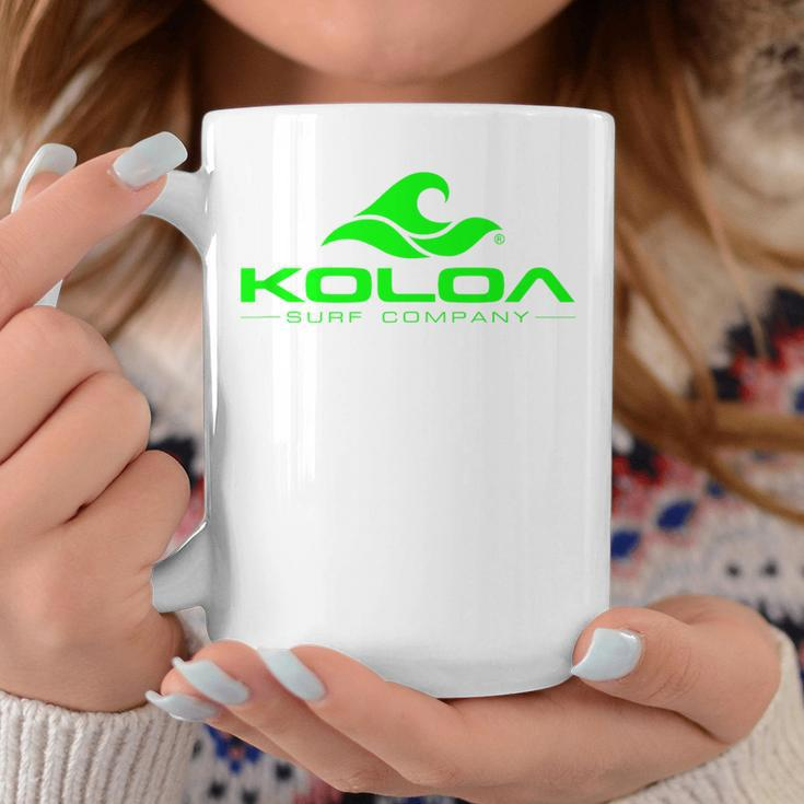 Koloa Surf Classic Wave Green Logo Coffee Mug Funny Gifts