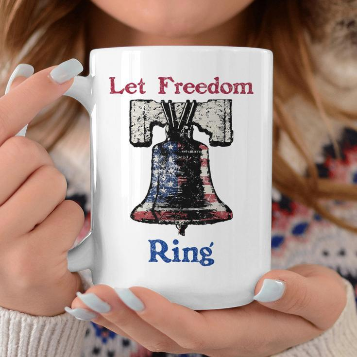 Let Freedom Ring American Flag Liberty Bell Coffee Mug Unique Gifts