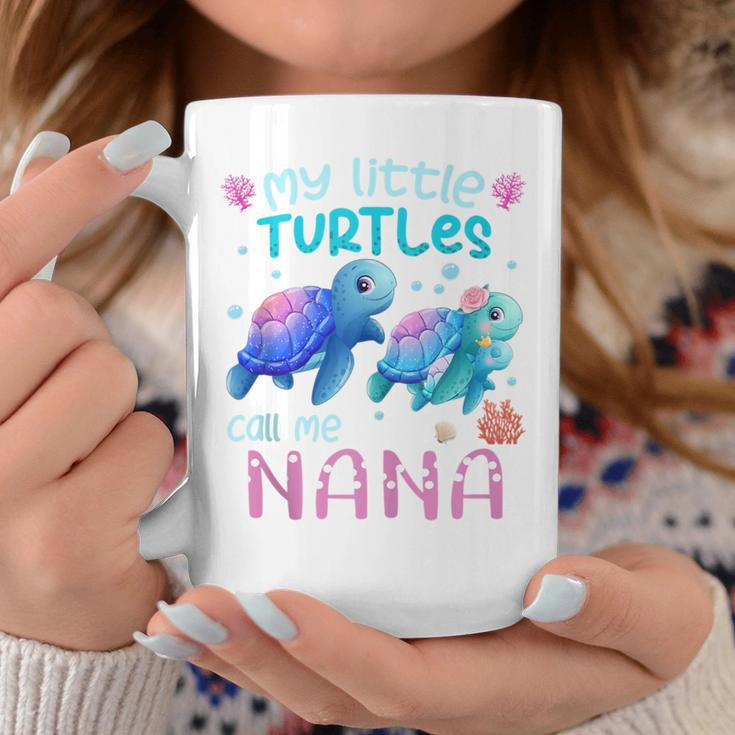 My Little Turtles Call Me Nana Turtles Sea Summer Womens Coffee Mug Unique Gifts