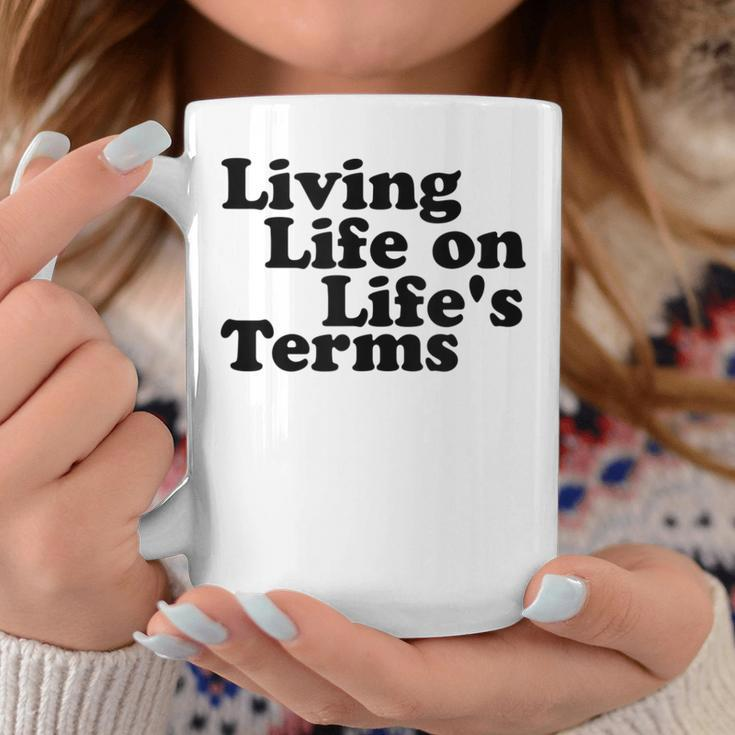 Living Life On Life's Terms Alcoholics Aa Anonymous 12 Step Coffee Mug Unique Gifts