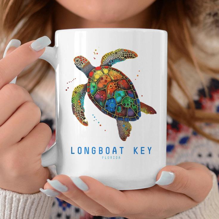 Longboat Key Fl Florida Souvenir Vintage Tribal Sea Turtle Coffee Mug Unique Gifts