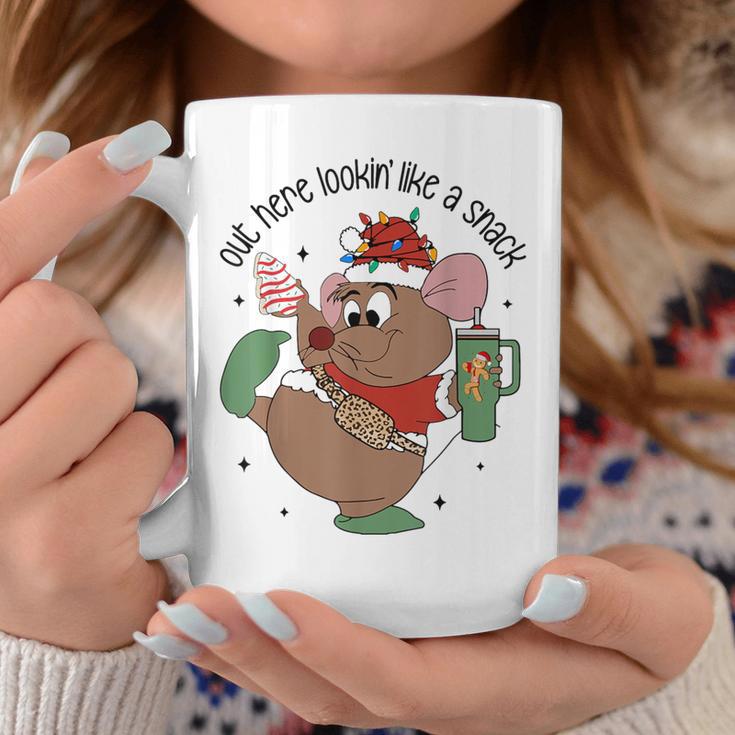 Out Here Looking Like A Snack Mouse Christmas Coffee Mug Unique Gifts