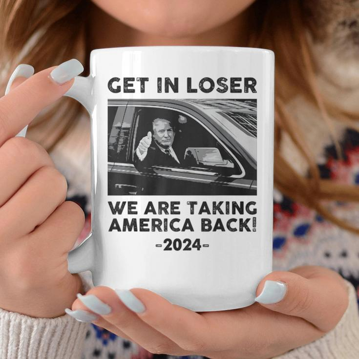 Get In Loser We Are Talking America Back Trump 2024 Coffee Mug Funny Gifts