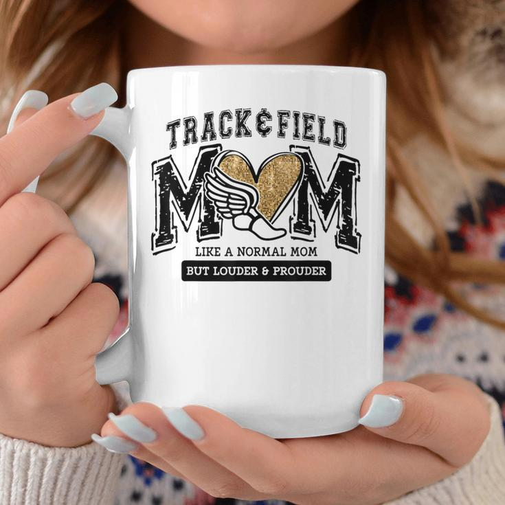 Loud Proud Track Mom Runner Track And Field Mama Coffee Mug Funny Gifts