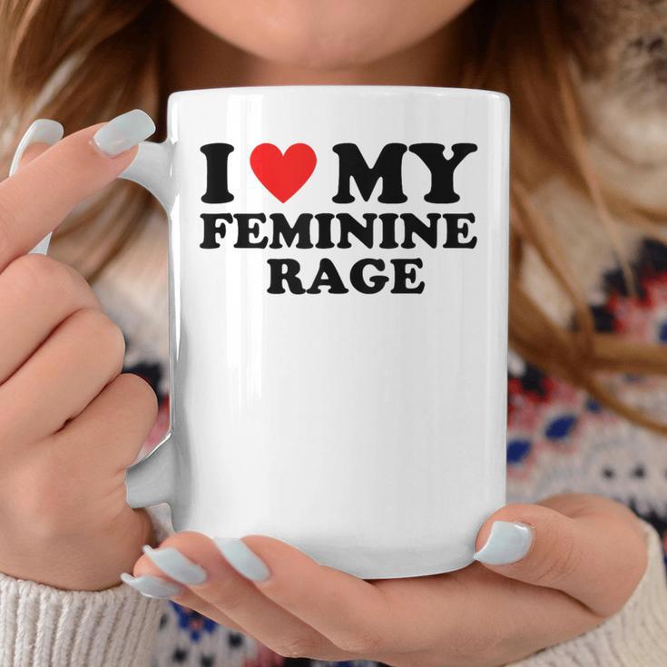 I Love My Feminine Rage Cool Feminist Humor Statement Coffee Mug Unique Gifts