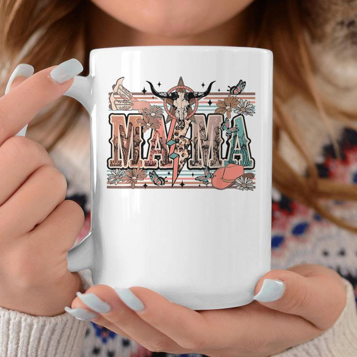 Mama Western Country Cow Skull Cowhide Mom Hippies Mama Coffee Mug Unique Gifts