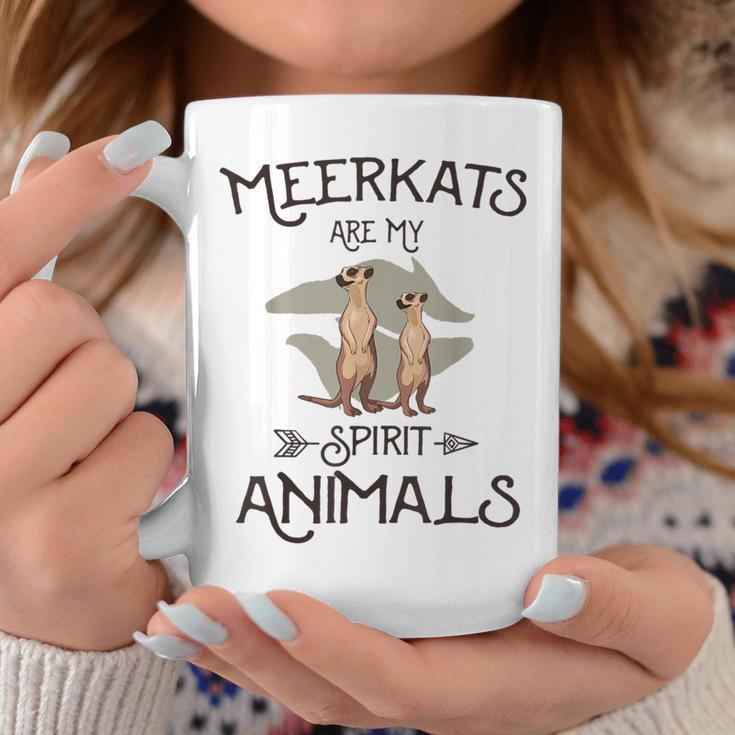 Meerkats Are My Spirit Animals Cool Vintage Meerkat Coffee Mug Unique Gifts