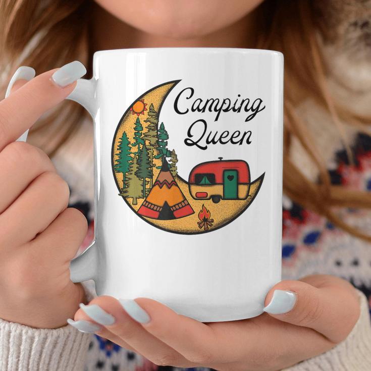 Mond Camping Queen Grafik Damen Outfit Für Camper Mama Tassen Lustige Geschenke