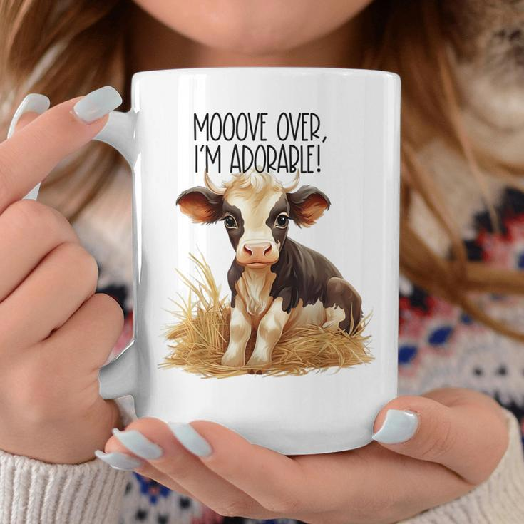 Mooove Over I'm Adorable Cute Cow Sounds Toddler Coffee Mug Unique Gifts