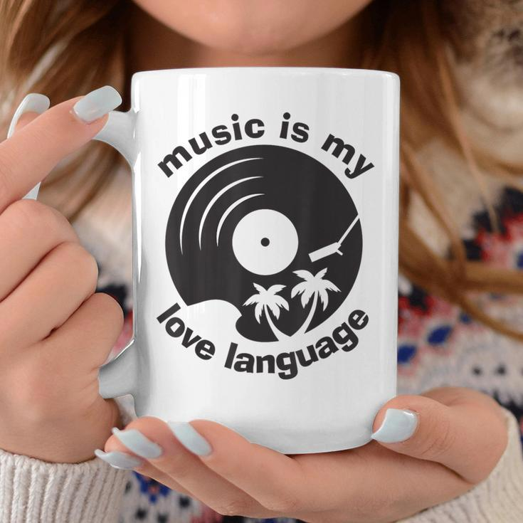 Music Is My Love Language Music Lover Quote Coffee Mug Unique Gifts