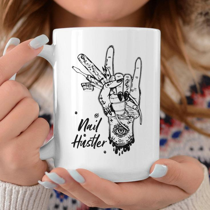 Nail Hustler Nail Tech Technician For Women Coffee Mug Unique Gifts