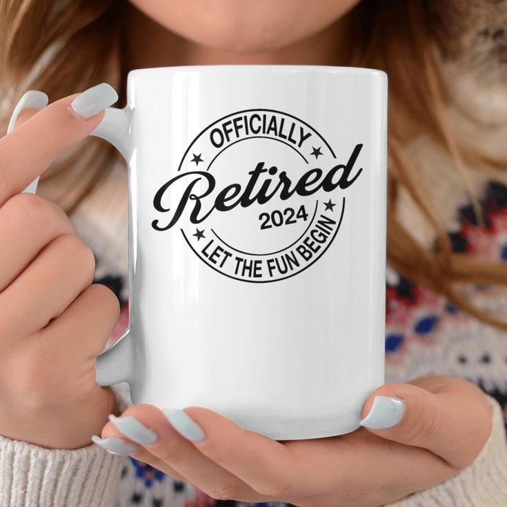 Officially Retired 2024 Retirement Party Coffee Mug Unique Gifts