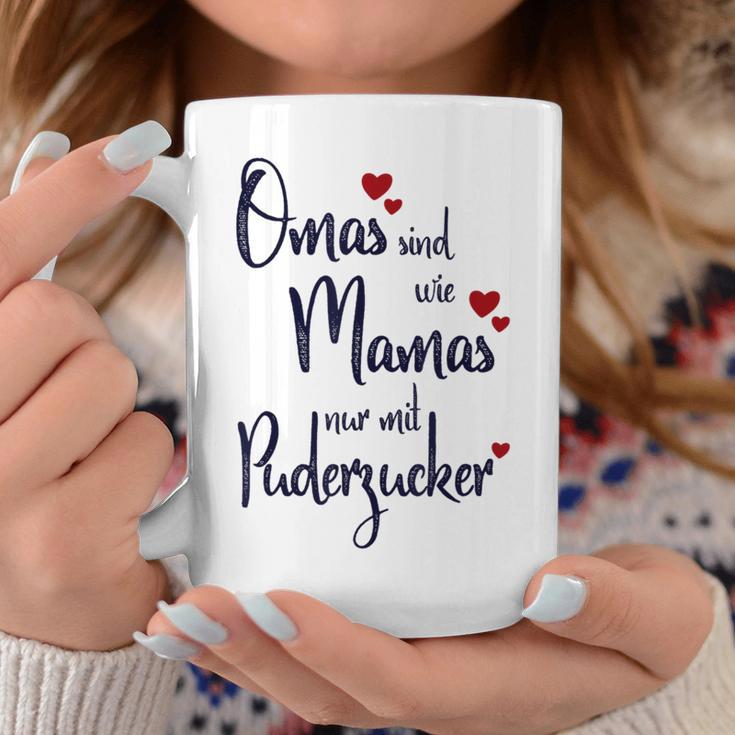 Omas Sind Wie Mamas Nur Mit Powder Sugar Oma Ist Die Beste Tassen Lustige Geschenke