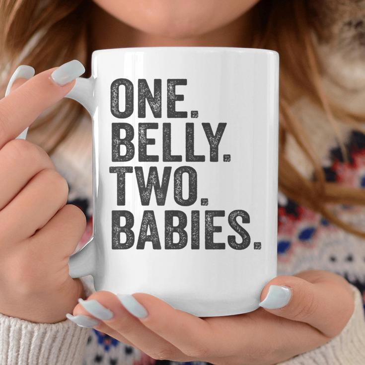 One Belly Two Babies Mom Of Twins Quote Saying Meme Coffee Mug Unique Gifts