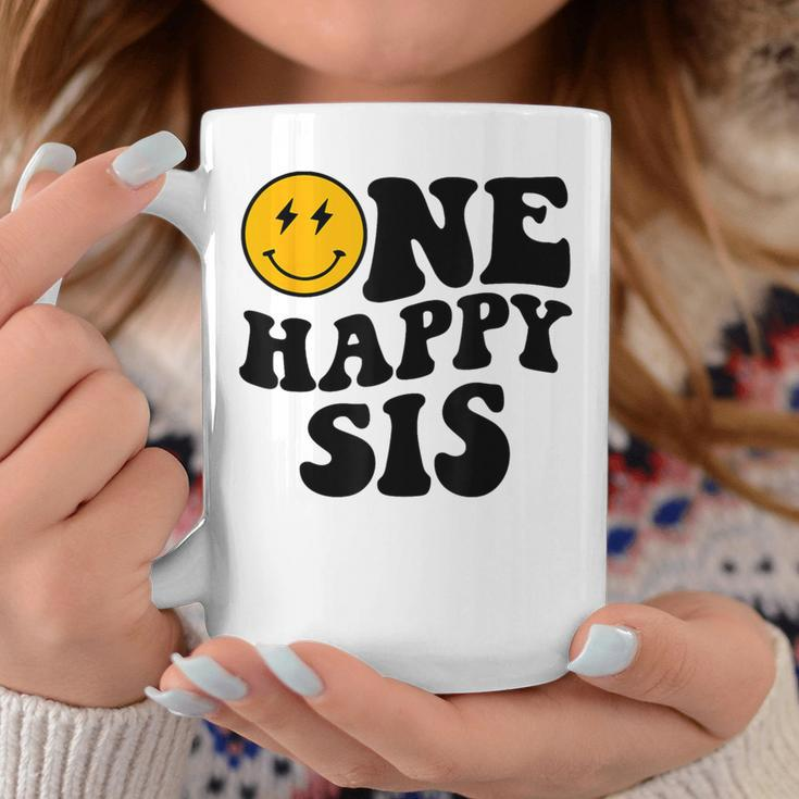 One Happy Sis Smile Face Birthday Theme Family Matching Coffee Mug Unique Gifts