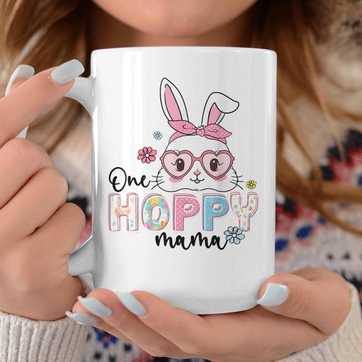 One Hoppy Mama Bunny Groovy Bunny Mom Mommy Happy Easter Day Coffee Mug Unique Gifts