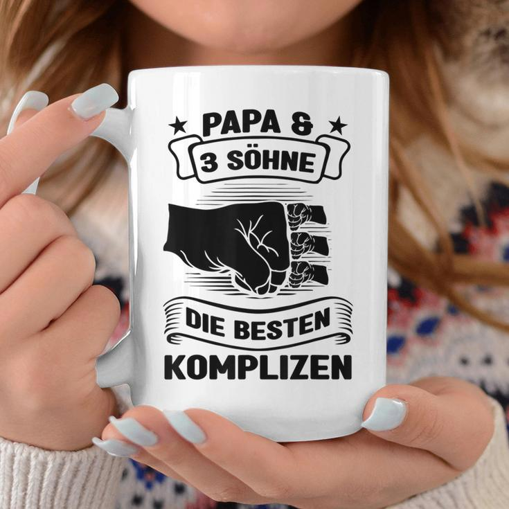 Papa & 3 Söhne Die Besten Komplizen Papa 3 Söhne Tassen Lustige Geschenke