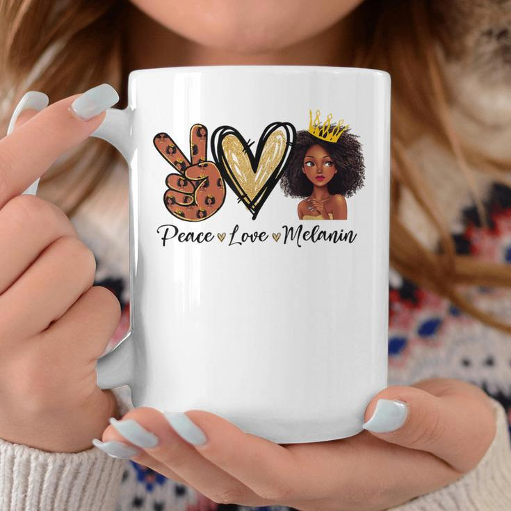 Peace Love Melanin Sugar Afro Black Brown Girls Pride Coffee Mug Personalized Gifts
