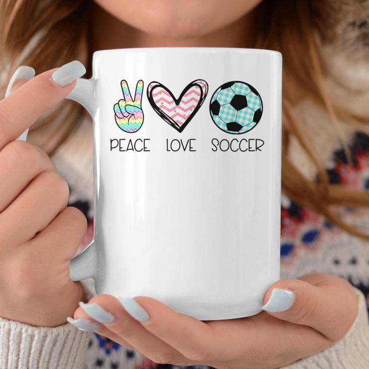 Peace Love Soccer Cute For N Girls Coffee Mug Unique Gifts