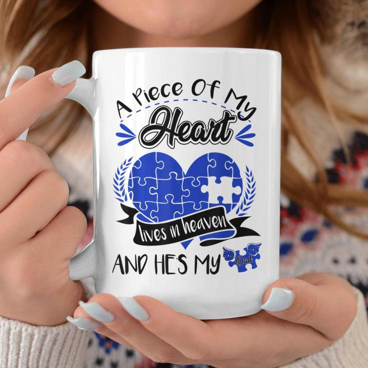 A Piece Of My Heart Lives In Heaven And He's My Dad Coffee Mug Unique Gifts