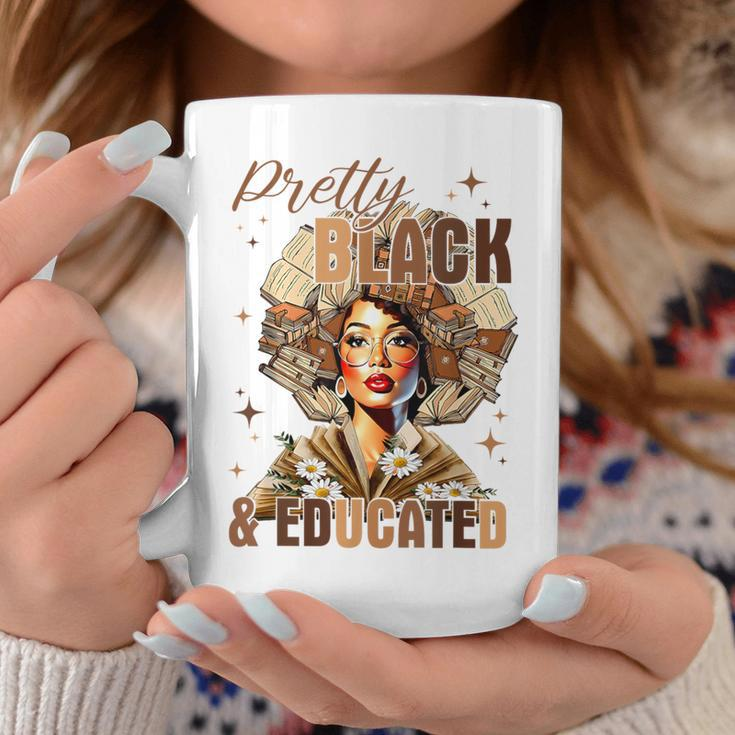 Pretty And Educated Black Teacher Black History Month Coffee Mug Funny Gifts