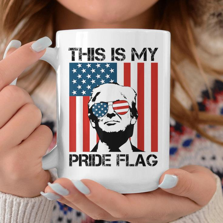 This Is My Pride Flag Trump American Flag 4Th July Patriotic Coffee Mug Unique Gifts