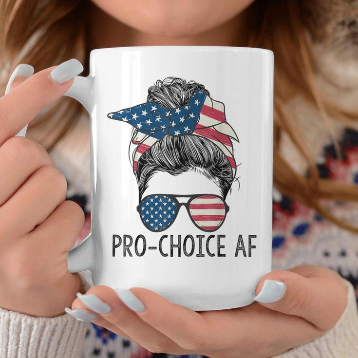Pro Choice Af Messy Bun Us Flag Reproductive Rights Coffee Mug Unique Gifts
