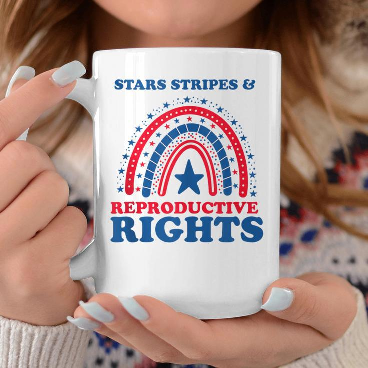 Pro Choice Boho Rainbow Stars Stripes Reproductive Rights Coffee Mug Unique Gifts