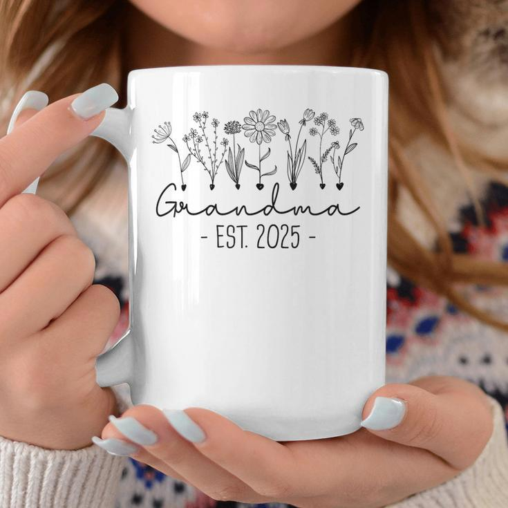 Promoted To Grandma 2025 Soon To Be Grandma 2025 Floral Coffee Mug Unique Gifts