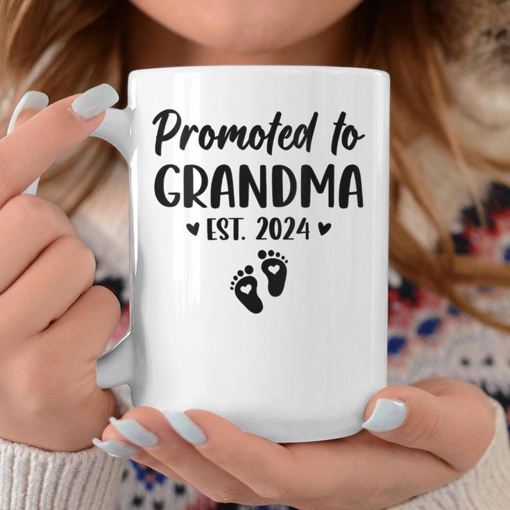 Promoted To Grandma Est 2024 New Grandma Grandmother Coffee Mug Unique Gifts