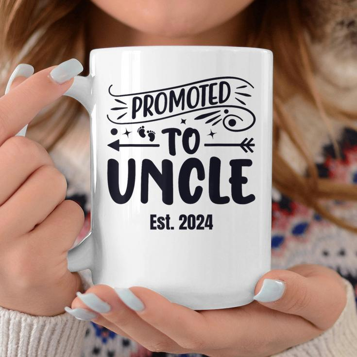 Promoted To Uncle 2024 Soon To Be Uncle Mens Coffee Mug Unique Gifts
